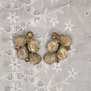 Elegant Vintage VTG Costume Clip On Earrings